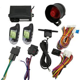 Carbest 754914537007 Vehicle Security Paging Car Alarm 2 Way Lcd Sensor Remote Engine Start System