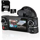 Cardvr-f60-m32gb Indigi Tft Lcd Dual Camera Rotated Lens Car Dvr Video