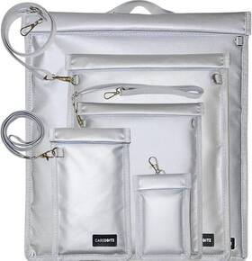Tcg-fb5ps-s Caredgitz Faraday Bags For Phones Large Bag Laptop And Tablet Silver