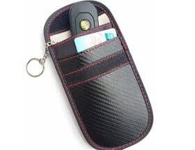 Carlock 691959983348 Carbon Microfibre Rfid Blocker Faraday Pouch For Car Keys -
