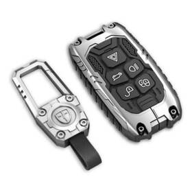 Cavlobe 768795492942 For Land Rover Zinc Alloy Key Fob L-and R-over/jaguar A Silver