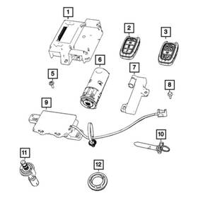 68241533ad Chrysler Oe Keyless Entry Transmitter 68241533ad Chrysler Oe Keyless Entry Transmitter