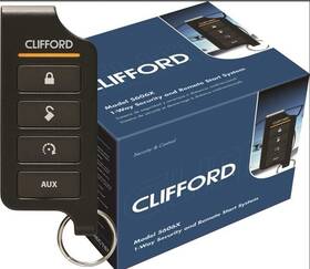 5606x Clifford 5-button Led 1-way Car Alarm Security And Remote Start System