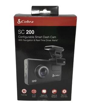 Epj027280 Cobra Electronics 789217192868 Sc200 Smart Dash Cam Built-in Wi-fi And Gps