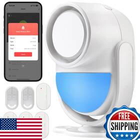 Cokuct B0fjwp3h2k Wifi Pir Motion Detector Alarm 4 Door Sensors And 2 Remote Home