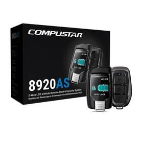 Cs8920-as Compustar All-in-one 2-way Lcd Remote Start And Security Alarm Bundle