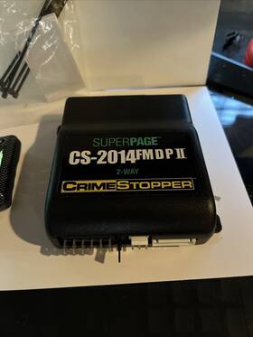 Cs-2014 Crimestopper Rs4-g4 Super Page Fm D P Ii 2 Way With Remote