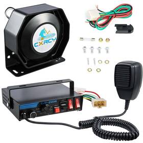 120-150db Cxrcy Xs-09t 200w Loud Police Siren 12v 9 Tones Emergency Warning Alarm Si 120-150db Cxrcy Xs-09t 200w Loud Police Siren 12v 9 Tones Emergency Warning Alarm Si