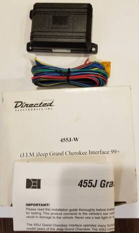455j-w Directed Electronics Jeep Grand Cherokee Interface 1999-2004 Extra Wiring Incl New