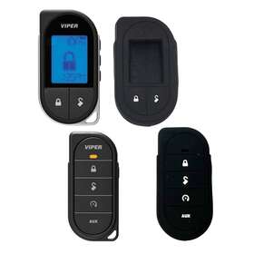 7656vb Directed Electronics 7656v 7756v 7756vb 2-way Lcd 1-way Transmitter With Silicone Cases