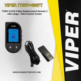Directed Electronics 7756v 6867t 7756v 2-way Lcd Remote With 6867t Control Center Antenna