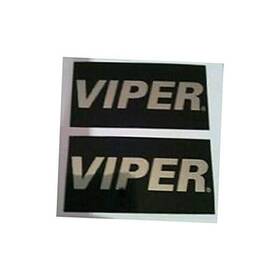 884447 Directed Electronics Inc. Alarm Lc3 2 Way Mirror Decal Custom Sticker Gloss Black Chrome Authentic