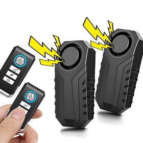 Ks-sf32r Div Motorcycle Bike Alarm Wireless Vibration Motion Sensor Waterproof With 1 Remotes