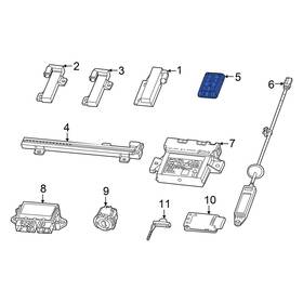 68575202ad Dodge Oe Keyless Entry Transmitter 68575202ad Dodge Oe Keyless Entry Transmitter