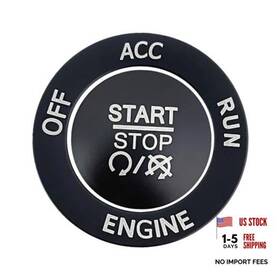 Dongda Us Direct 793288067123 Push Start Stop Button Cover Trim For 2015-2021 Dodge Challenger Black