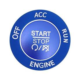 Dongda22061501b Dongda Us Direct Push Start Stop Button Cover Trim For 2015-2021 Dodge Challenger Ram Blue