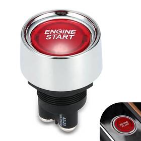 Dyedhq3333re-1pc Dyeknee 50a 12v Keyless One-touch Start Switch 3 Pin Engine Ignition Button