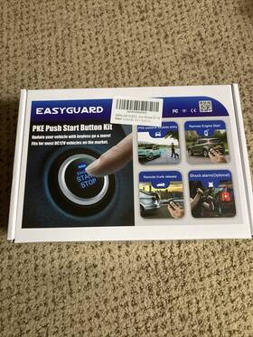 Ec003n-v-1 Easyguard 696399179320 Pke Passive Keyless Entry Car Alarm System Push Start