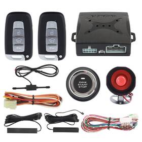 Ec003n-k Easyguard 716294407622 Car Alarm System Keyless Entry Pke Remote Engine Start Stop Push Sta