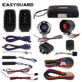 Ec009t2 Easyguard Alarm Car Proxity Entry Remote Starter Start Button Central Locking