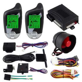 Ec202 Easyguard 2 Way Car Alarm System With Lcd Pager Display Remote Engine