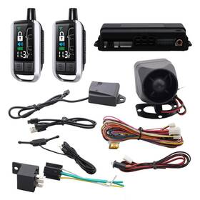 Ec206-a Easyguard 2 Way Car Alarm System With Rechargeable Lcd Pager Display Keyless En