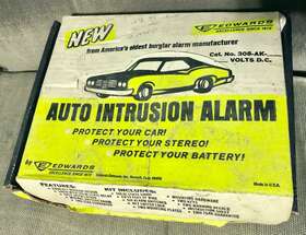 308-ak-2 Edwards Vintage Car Auto Intrusion Alarm No. 12 Volt - Usa