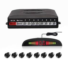 Ekylin 414736697168 Car Reverse Parking Radar System With 8 Sensors Distance Detection
