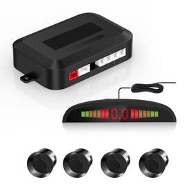 Ekylin 602668597610 Car Auto Vehicle Reverse Backup Radar System With 4 Parking Sensors Distance