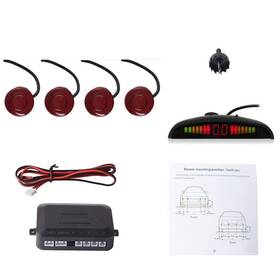 Led068-fr Ekylin Car Auto Vehicle Reverse Backup Radar System With 4 Parking Sensors Distance