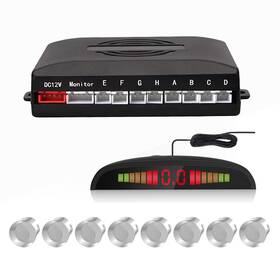 Led070-sr Ekylin Car Reverse Parking Radar System With 8 Sensors Distance Detection