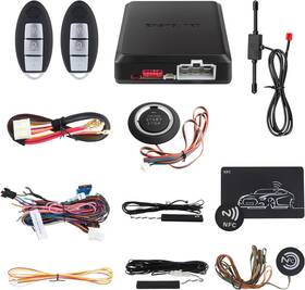 Ec002-ni Electronics Ltd 445051330318 Smart Key Car Alarm System Remote Engine Start Push Button Touch