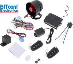 Epathchina 313035295236 Universal 12v Auto Car Alarm Keyless Entry System With Remote Control Siren Sens