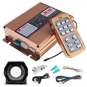 400w Epathdeals Epc Aup 43e Dc12v 8 Sound Loud Car Warning Alarm Police Siren Horn Speaker With Mic