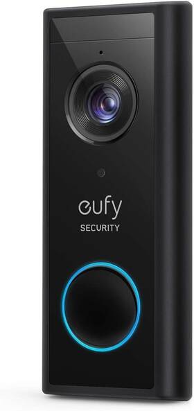 B08jkf1nbn Eufy Security Smart Wi-fi 2k Add-on Video Doorbell - Black Renewed