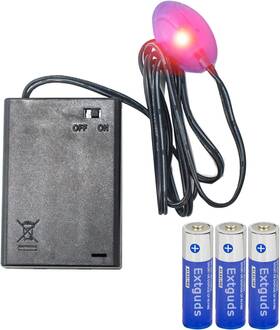 Extguds 726084768192 Fake Car Alarm Dummy Batteries Included Red Led Light Simulate Imit