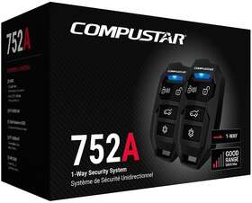 Cs752-a Firstec Compustar 1-way 200ft Alarm And Security System For Car/auto 2 Remotes