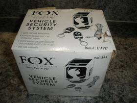 Vas-205 Fox E14597 Electronics Vehicle Security System 1 Wire Installation