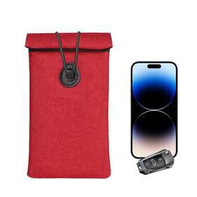 Fsturios-4866pr Fsturios Faraday Bags For Car Keys And Cell Phone Keyless Entry Fob Red