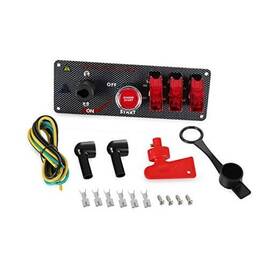 G Madlife Garage Ahusae000829 12v 30a Flip-up Ignition Switch Panel 5 In 1 Car Engine Start