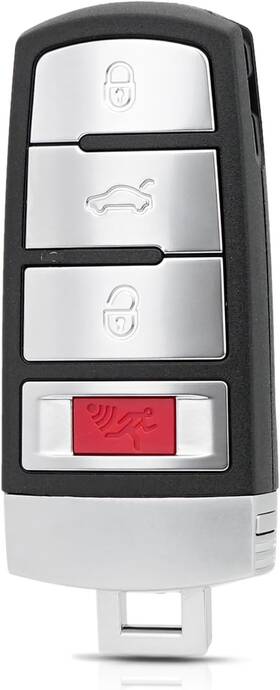 Gzxnkey Remotecontrol 001 4 Buttons Car Smart Remote Control Key Fob For Volkswagen Vw Passat Silver