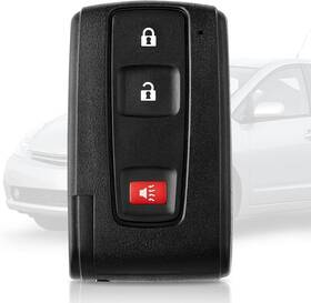 3091a Helloauto Toyota Prius 2004-2009 Key Fob Replacement Smart Remote Silver Logo