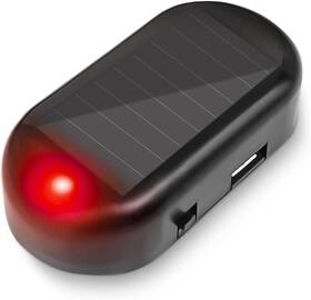 Hipopy 445028523545 Car Solar Power Simulated Dummy Alarm Anti-theft Led Flashing Security Light Fa