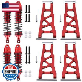 Hobbypark B08gcxt9bx Front Rear Aluminum Suspension Arms Set And Full Metal Shock Absorber