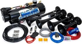 Hk-4chi-m3 Hornblaster Hornblasters 4-chime 3-liter Air Horn Kit - 12 Volt 110 Psi