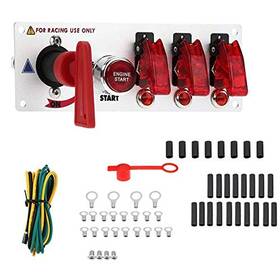Hot Car Parts 602318077349 12v Ignition Switch Panel For Racing Starter 5 Gang B Type