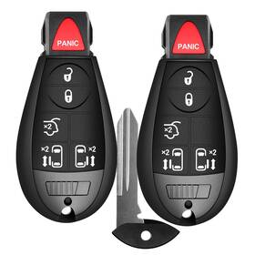 Ikeyoption 774388047550 6 Buttons Keyless Entry Remote Fob Compatible With Chrysler Town And Country