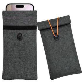 Inlikashlne 747759388927 Faraday Bags For Phones And Key Fobs 2-pack Go Dark Extra Large Gray