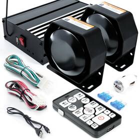 Jt958 Jamton 400w 12v 20 Tone Emergency Siren Pa System Slim Speaker Horn With Wireless H