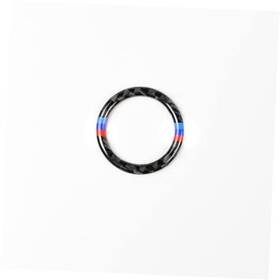 Jjhm 762704515210 Carbon Fiber Car Engine Start Stop Ignition Key Ring Decorative Sticker
